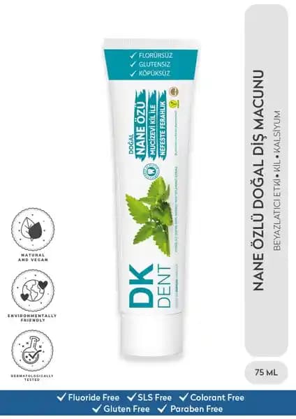 Dermokil DKDENT Nane Özlü Doğal Diş Macunu: Ferahlatıcı ve Güvenli Ağız Bakımı Seçeneği