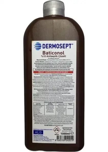 DERMOSEPT Baticonol Çözeltisi: Çok Yönlü Güvenilir Antiseptik Sağlık ve Hijyen Uygulamaları