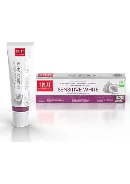 Diş Sağlığını Koruyan ve Beyazlatan SPLAT Sensitive White 100 ml Diş Macunu