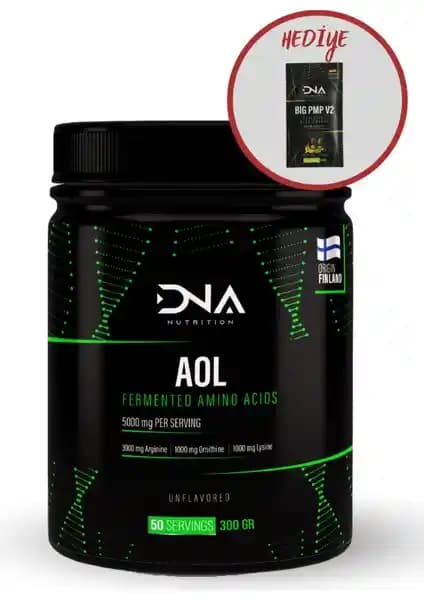 DNA Nutrition AOL Arjinin Ornitin Lizin 300 Gr Güç ve Sağlık İçin En İyi Destek