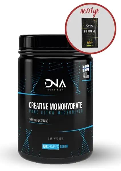 Dna Nutrition Mikronize Kreatin Monohidrat Tozu Performans ve Kas Gelişimini Destekler
