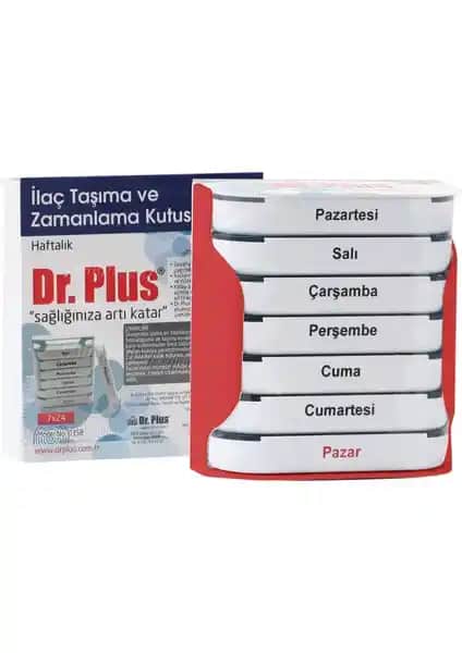 Dr. Plus Haftalık İlaç Saklama ve Zamanlama Kutusu: Güvenli ve Pratik Çözüm