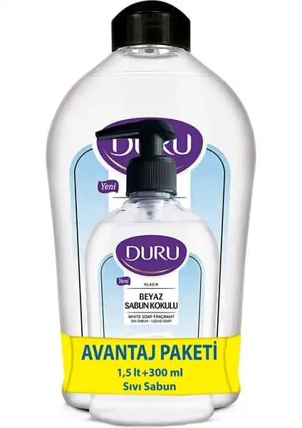 Duru Beyaz Kokulu Sıvı Sabun: Güçlü Temizlik ve Ferahlatıcı Koku Bir Arada