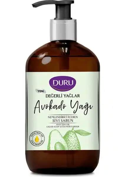 Duru Değerli Yağlar Nemlendirici Avokado Yağı Sıvı Sabun - Doğal ve Etkili Temizlik Çözümü