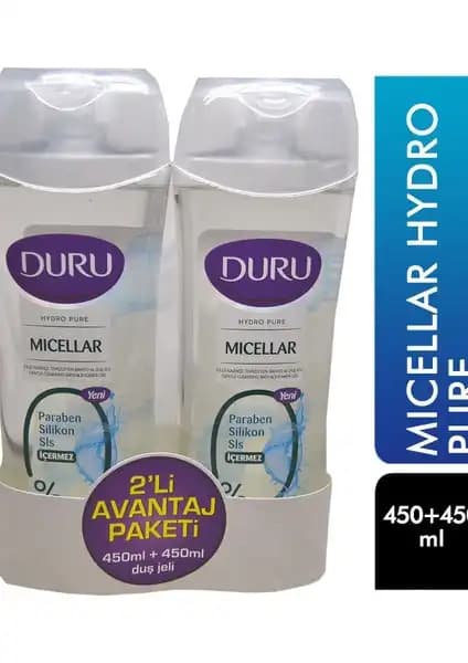 Duru Duş Jeli ve Hydro Pure Micellar Seti ile Günlük Temizlik ve Ferahlık Sağlayın