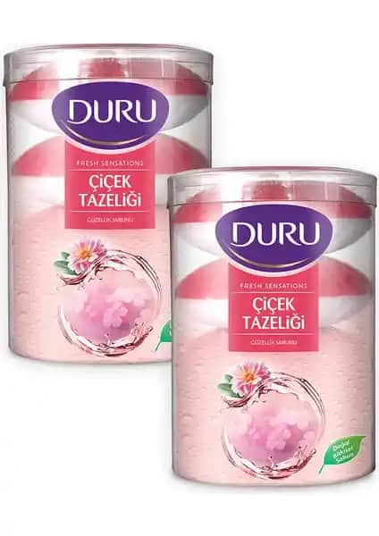 Duru Fresh Sensations Çiçek Tazeliği Güzellik Sabunu 8'li Paket Doğal ve Ferahlatıcı Cilt Bakımı Ürünü