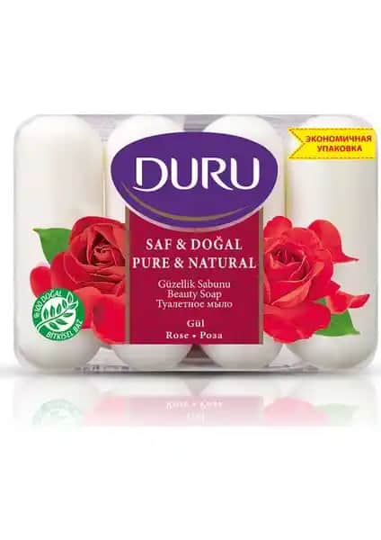 Duru Güzellik Sabunu Saf Gül Özleriyle Doğal Cilt Bakımı ve Temizliği Sağlar