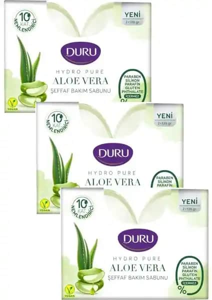 Duru Hydro Pure Aloe Vera Şeffaf Duş Bakım Sabunu: Doğal ve Nemlendirici Temizlik Çözümü