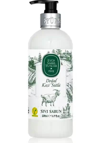 Eyüp Sabri Tuncer Keçi Sütü Sıvı Sabun 500 ml doğal içeriklerle etkili temizlik ve cilt bakımı sağlar