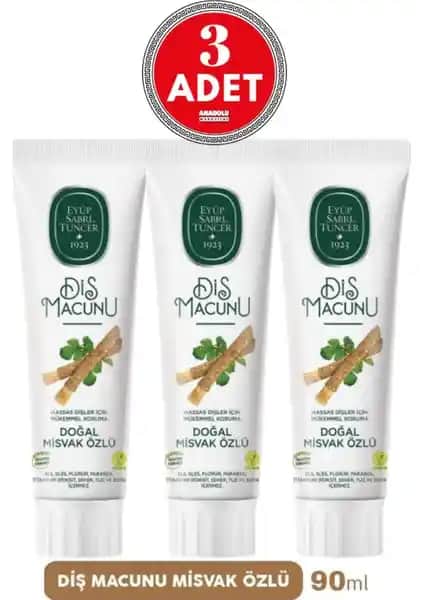 Eyüp Sabri Tuncer Misvak Özlü Doğal Diş Macunu: Sağlıklı ve Ferah Bir Gülüş İçin Uygun Seçenek