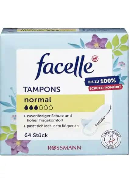 Facelle Tampon 64'lü Günlük Güvenilir Emici ve Konforlu Kişisel Bakım Ürünü