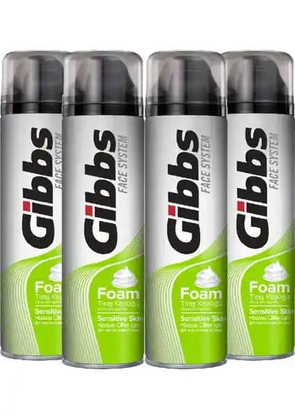 Gibbs Hassas Ciltler İçin Tıraş Köpüğü: Rahat ve Güvenilir Bakım için Ideal Tercih