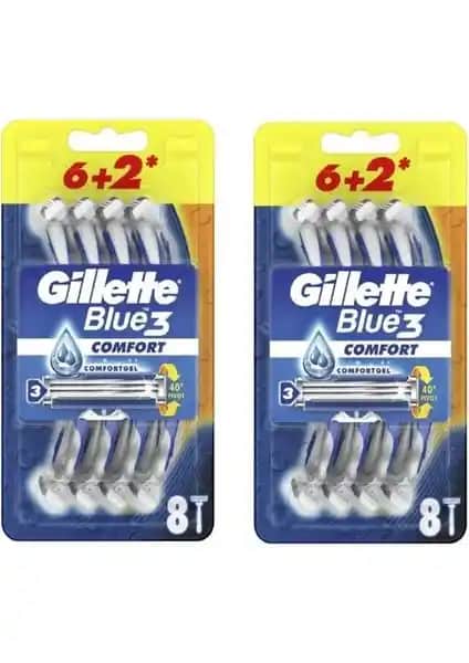 Gillette Blue 3 Comfort Kullan-At Tıraş Bıçağı: Günlük Tıraş İçin Güvenilir ve Ekonomik Çözüm