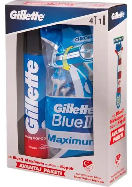 Gillette Blue2 Milli Takım Özel Paketi: Hassas Ciltler İçin Güvenilir ve Pratik Tıraş Seti
