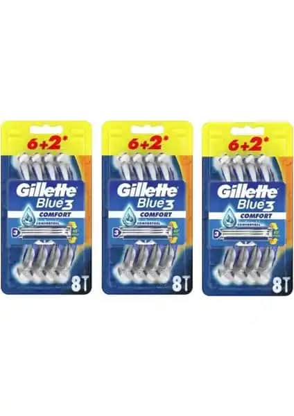 Gillette Blue3 Comfort Tıraş Bıçağı Günlük Kullanım İçin Güvenilir ve Pratik Bir Seçenek