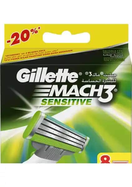 Gillette Mach3 Sensitive Yedek Tıraş Bıçağı Hassas Ciltler İçin Güvenilir Çözüm
