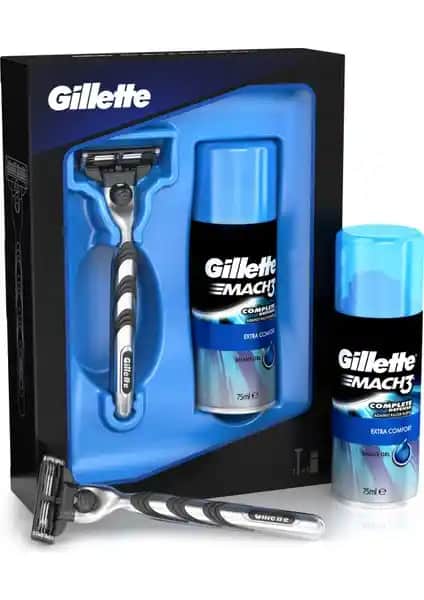 Gillette Mach3 Tıraş Makinesi ve 75 ml Tıraş Jeli Seti: Dayanıklı ve Konforlu Tıraş Deneyimi