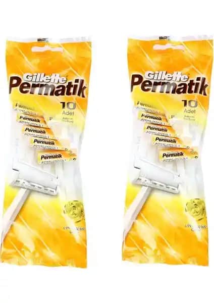 Gillette Permatik 10'lu Poşet Tıraş Bıçağı Seti Pratik ve Hijyenik Çözüm