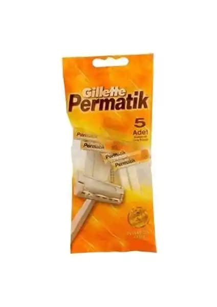 Gillette Permatik 5'li Poşet: Pratik ve Ekonomik Günlük Tıraş Çözümü