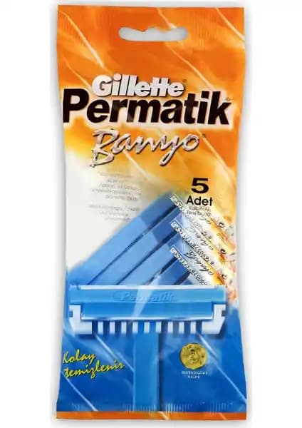Gillette Permatik Banyo 5'li Tıraş Bıçağı Seti Güvenilir ve Pratik Kullanım İçin Uygun