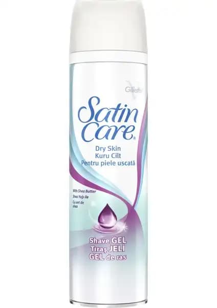 Gillette Satin Care Tıraş Jeli Kuru Ciltler İçin Nemlendirici ve Rahatlatıcı Özellikler