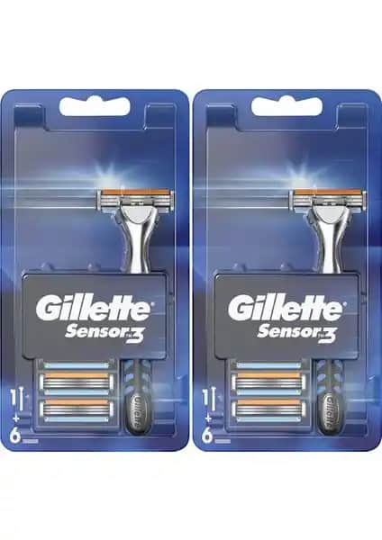 Gillette Sensor3 Tıraş Makinesi ve Yedek Bıçak Seti Erkek Bakımında Güvenilir ve Konforlu Çözüm