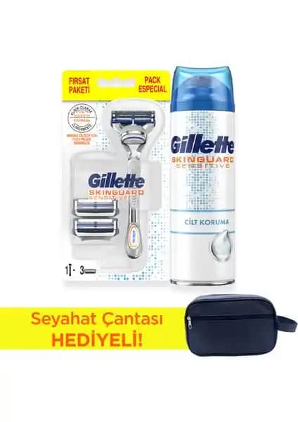 Gillette Skinguard Hassas Ciltler İçin Konforlu ve Pratik Tıraş Çözümü 75-90 Karakter