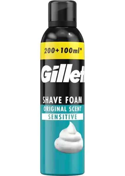 Gillette Tıraş Köpüğü 300 ml: Hassas Ciltler İçin Etkili ve Pratik Tıraş Çözümü