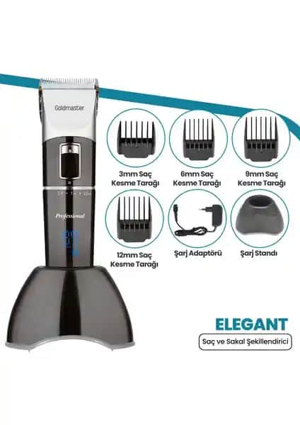 Goldmaster Elegant GM-7147 Saç Kesme Makinesi: Şık Tasarım ve Yüksek Performans Özellikleri