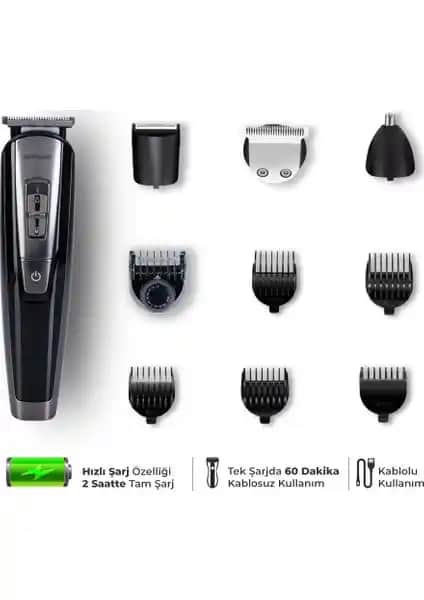 Goldmaster Venge GM-8110 9'lu Erkek Bakım Seti Çok Fonksiyonlu ve Dayanıklı Tasarım