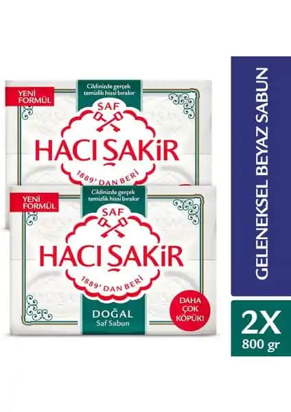 Hacı Şakir Doğal Saf Geleneksel Beyaz Sabun: Köklü Gelenek ve Doğallığın Simgesi