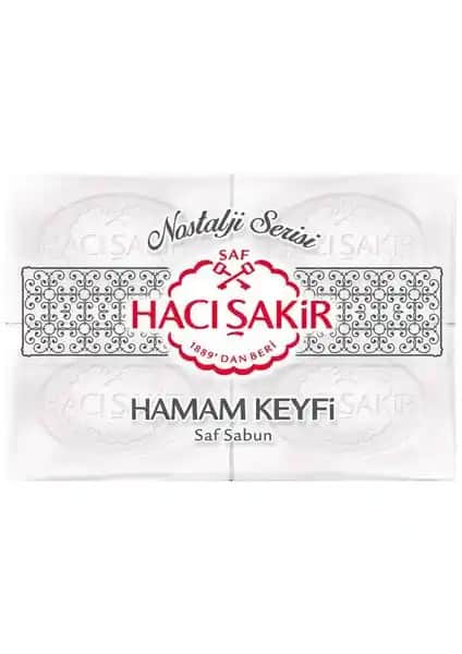 Hacı Şakir Hamam Keyfi Saf Sabun 4'lü 200 gr Geleneksel Kalitenin Gücü