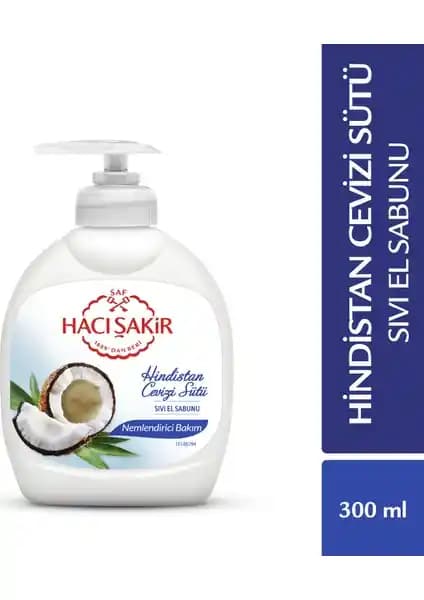 Hacı Şakir Hindistan Cevizi Sütü Nemlendirici El Sabunu: Doğal ve Etkili Temizlik Çözümü