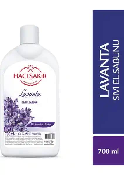 Hacı Şakir Lavanta Dinlendirici Bakım Sıvı El Sabunu Doğal Temizlik ve Ferahlık Sağlar