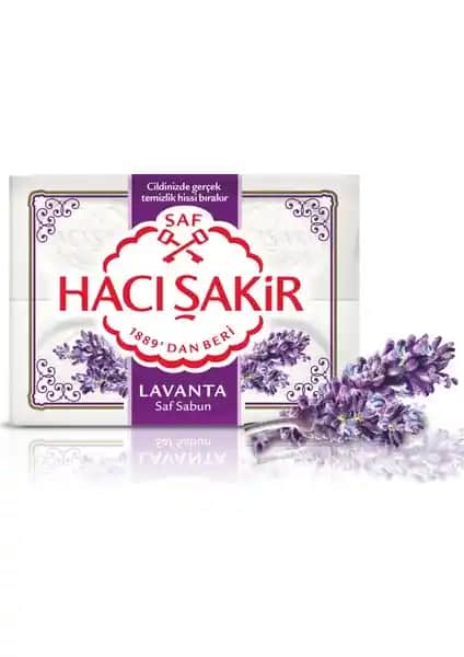 Hacı Şakir Lavanta Kalıp Sabun 4x150GR Doğal ve Geleneksel Temizlik Ürünü