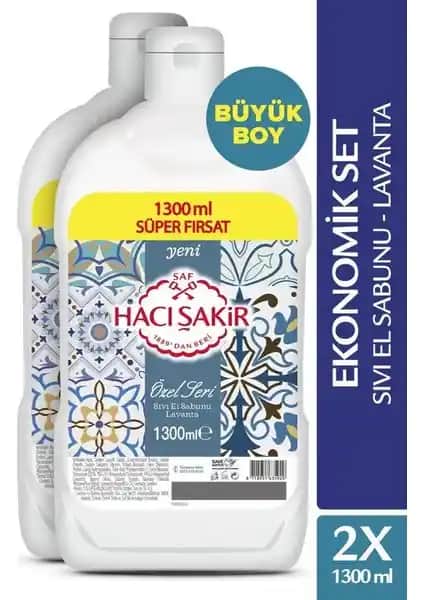 Hacı Şakir Lavanta Özel Seri Sıvı Sabun Paketi Doğal ve Rahatlatıcı Temizlik Çözümü