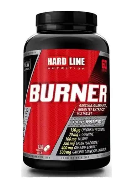 Hardline Nutrition Burner Aromasız Yağ Yakıcı Takviye 120 Kapsül ile Etkili Kilo Kontrolü