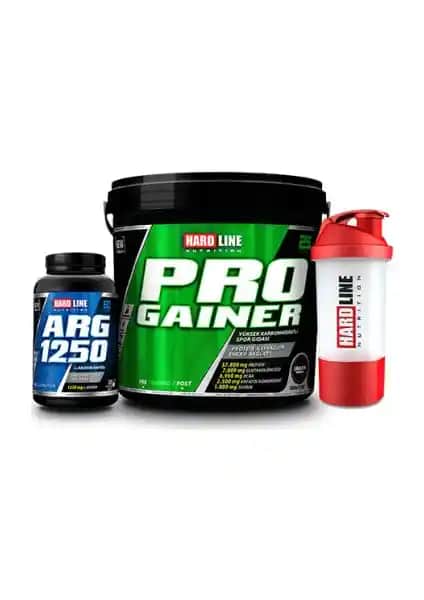 Hardline Progainer 5000 + Arg 1250 Sporcular İçin Güç ve Performans Artırıcı Takviye Ürünü