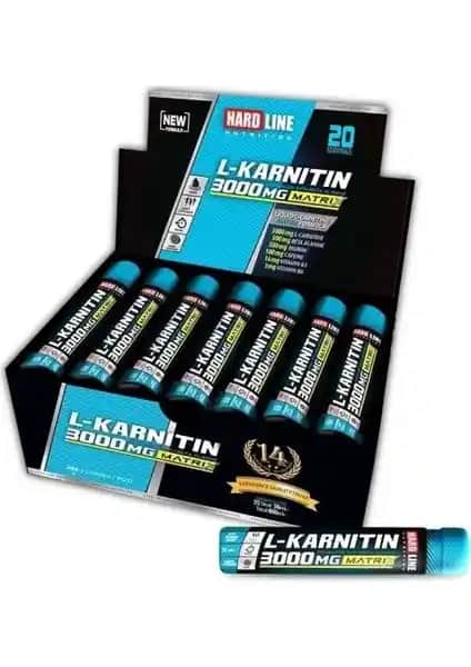 Hardline Thermo L Carnitine 3000 Mg Şeftali Aromalı Ampul Enerji ve Yağ Yakımını Destekler