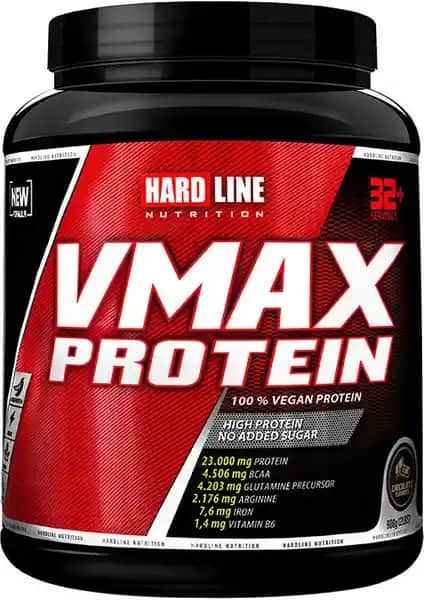 Hardline Vmax Proteın Çikolata 908 gr Vegan Glutensiz Bitkisel Protein Tozu