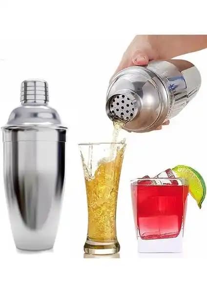 Hubby Chef Paslanmaz Çelik Kokteyl Shaker 500 ml Şık ve Dayanıklı Tasarım