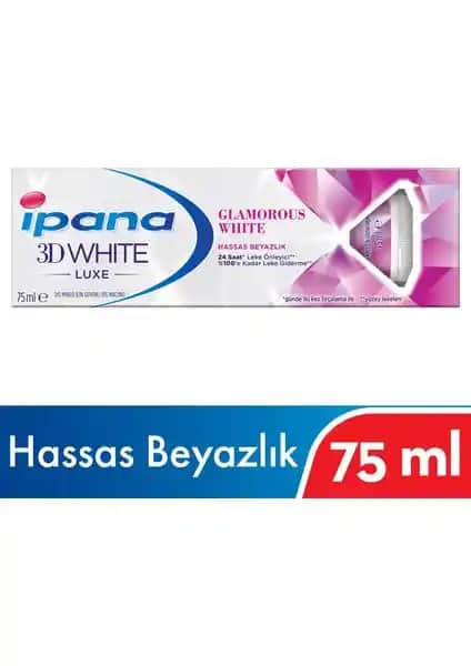 İpana 3DWhite Luxe Glamourous White Diş Macunu ile Parlak ve Sağlıklı Gülüşler İçin Günlük Ağız Bakımı