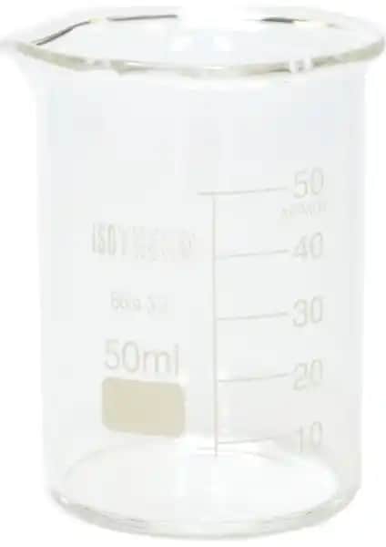 Isotherm Beher Cam Kısa Form 50 Ml: Dayanıklı ve Şık Laboratuvar ve Ev Kullanımı Ürünü