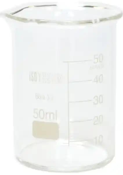 Isotherm Beher Cam Kısa Form 50 Ml: Dayanıklı ve Şık Laboratuvar ve Ev Kullanımı Ürünü