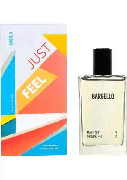 Kadınlar için modern ve kalıcı meyveli çiçeksi parfüm Just Feel Bargello 50 ml