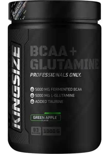 Kingsize Nutrition BCAA ve Glutamine Toz - Kas Gelişimi ve Toparlanmayı Destekleyen Takviye