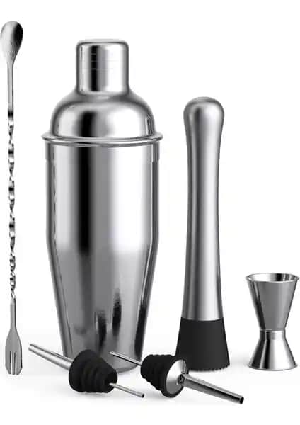 KKmoon 6 Adet Kokteyl Seti Profesyonel ve Ev Kullanımı İçin Uygun Çok Amaçlı Set