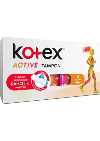 Kotex Active Tampon Normal 16'lı: Günlük ve Aktif Yaşam İçin Güvenilir Hijyen Çözümü