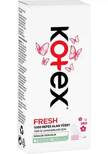 Kotex Fresh İnce Günlük Pedler: Günlük Kullanım İçin Konfor ve Güvenlik Çözümü