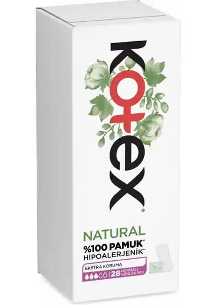 Kotex Natural Hijyenik Günlük Ped: Doğal ve Hipoalerjenik Konfor Sunan Güvenilir Ürün